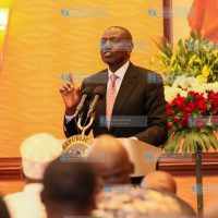 President William Ruto gives his remarks