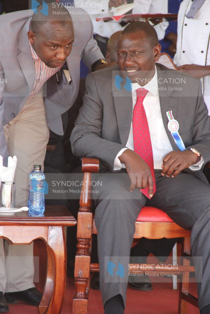 Deputy President William Ruto, and Elgeyo Marakwet Senator Kipchumba Murkomen