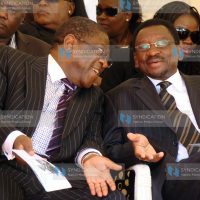 Attorney General Amos Wako and Lands Minister James Orengo