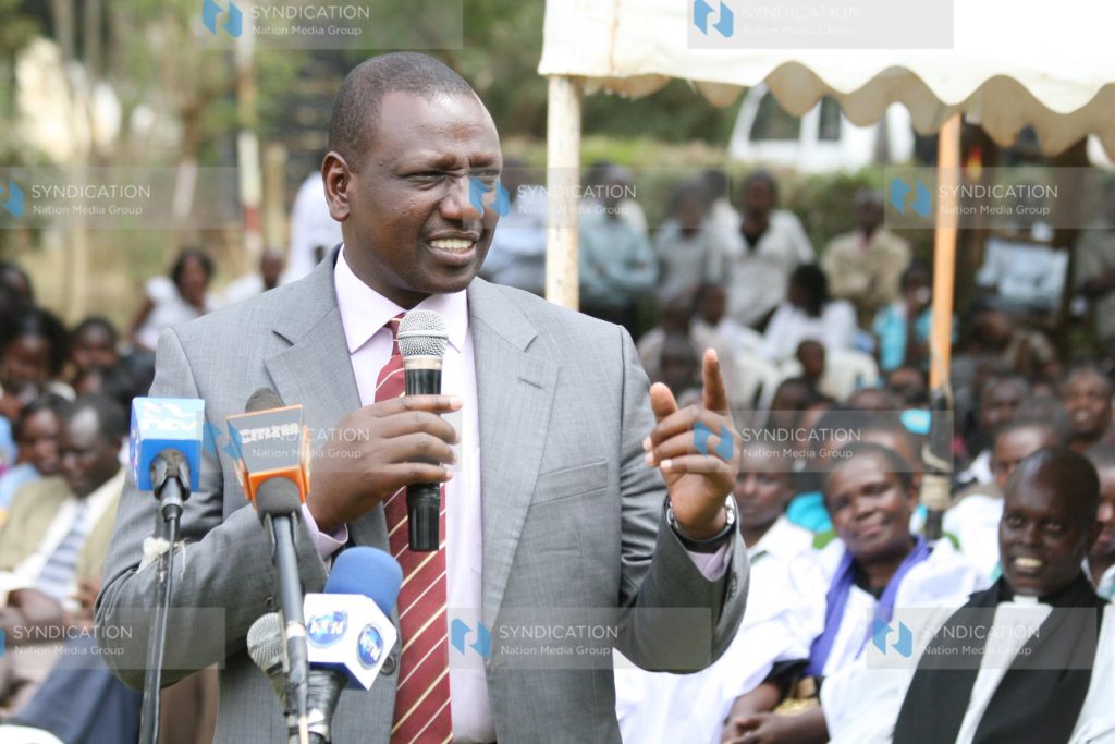 Eldoret North MP William Ruto