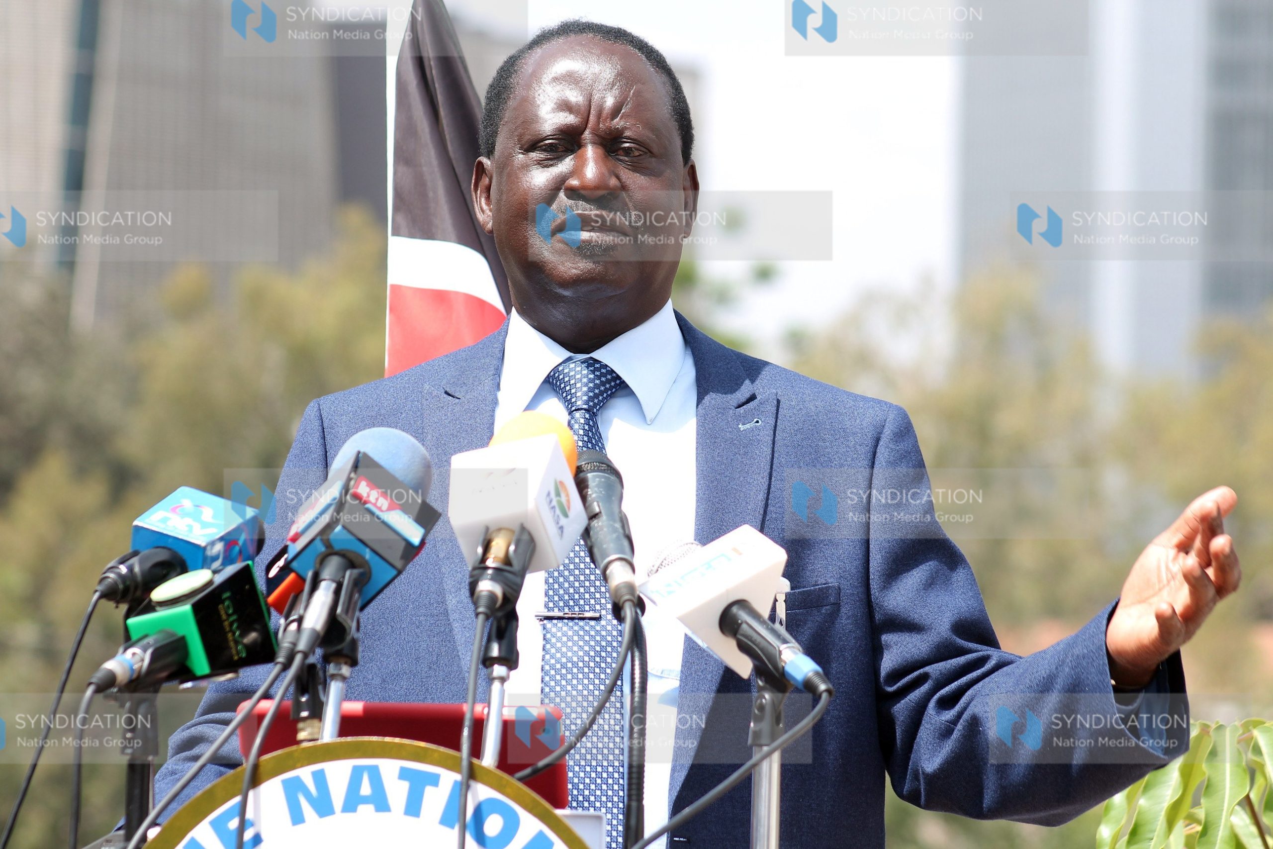 NASA presidential candidate Raila Odinga