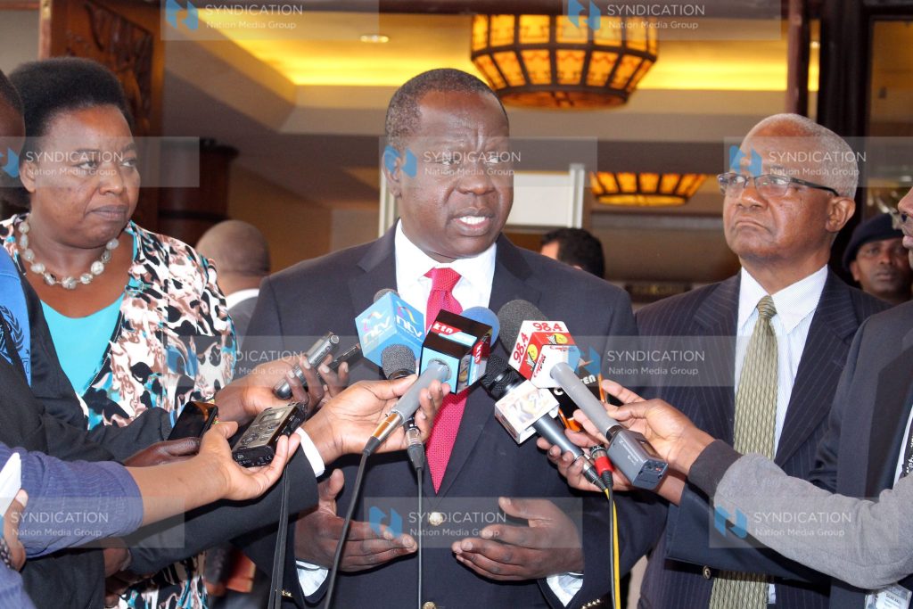 Acting interior cabinet secretary Dr Fred Matiang’i