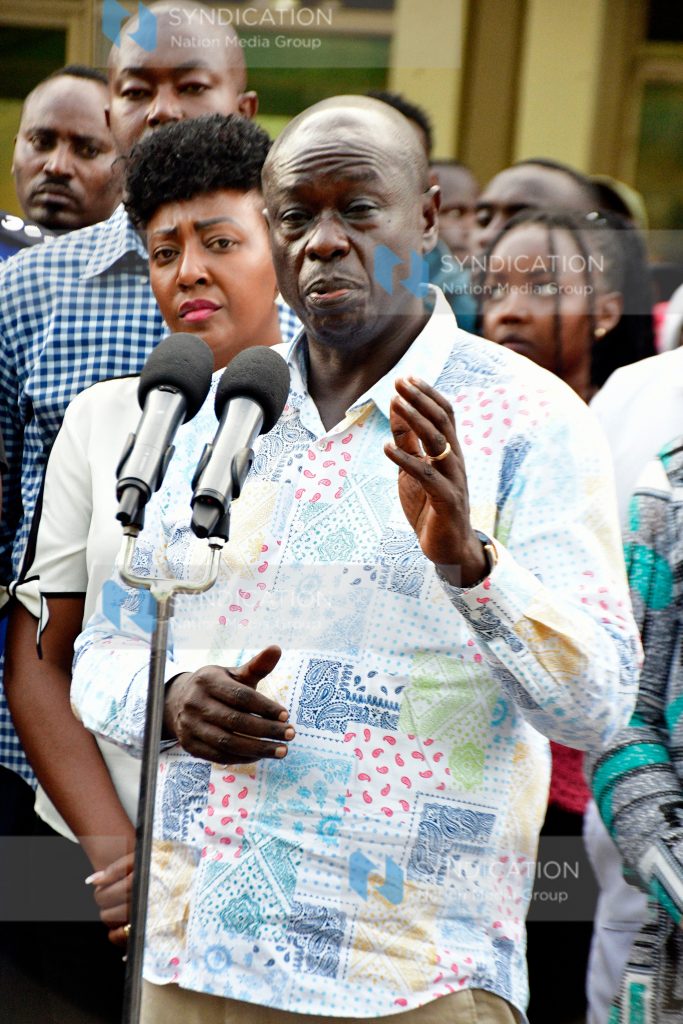 Deputy President Rigathi Gachagua briefs citizens