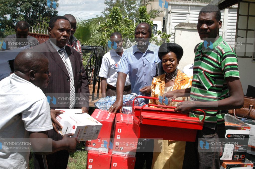 Nyanza PC Francis Mutie and Dr Julia Ojiambo