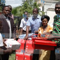 Nyanza PC Francis Mutie and Dr Julia Ojiambo