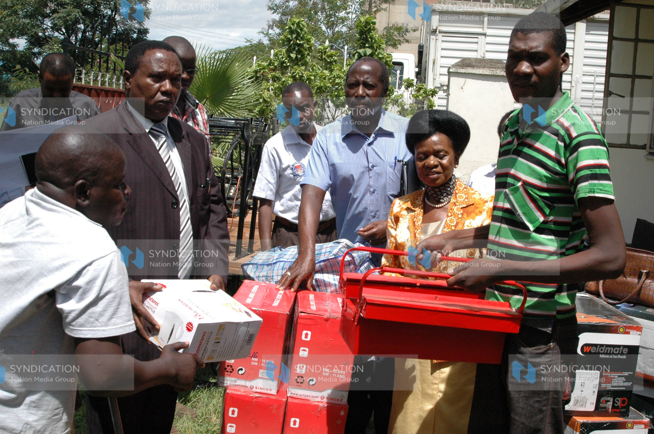 Nyanza PC Francis Mutie and Dr Julia Ojiambo