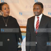 Education CS Amina Mohamed with Agriculture CS Mwangi Kiunjuri