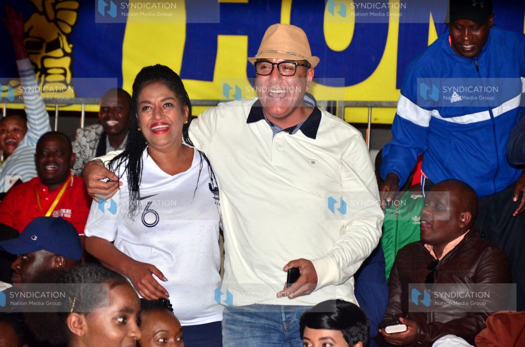 Tourism CS Najib Balala and Nairobi Women Rep Esther Passaris