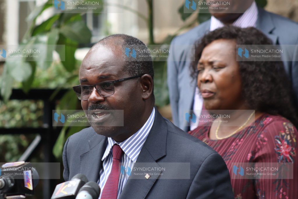 FKE National President Habil Olaka with Federation of Kenya Employers