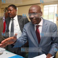 Ford Kenya party leader Moses Wetangula and his Secretary General Bony Khalwale