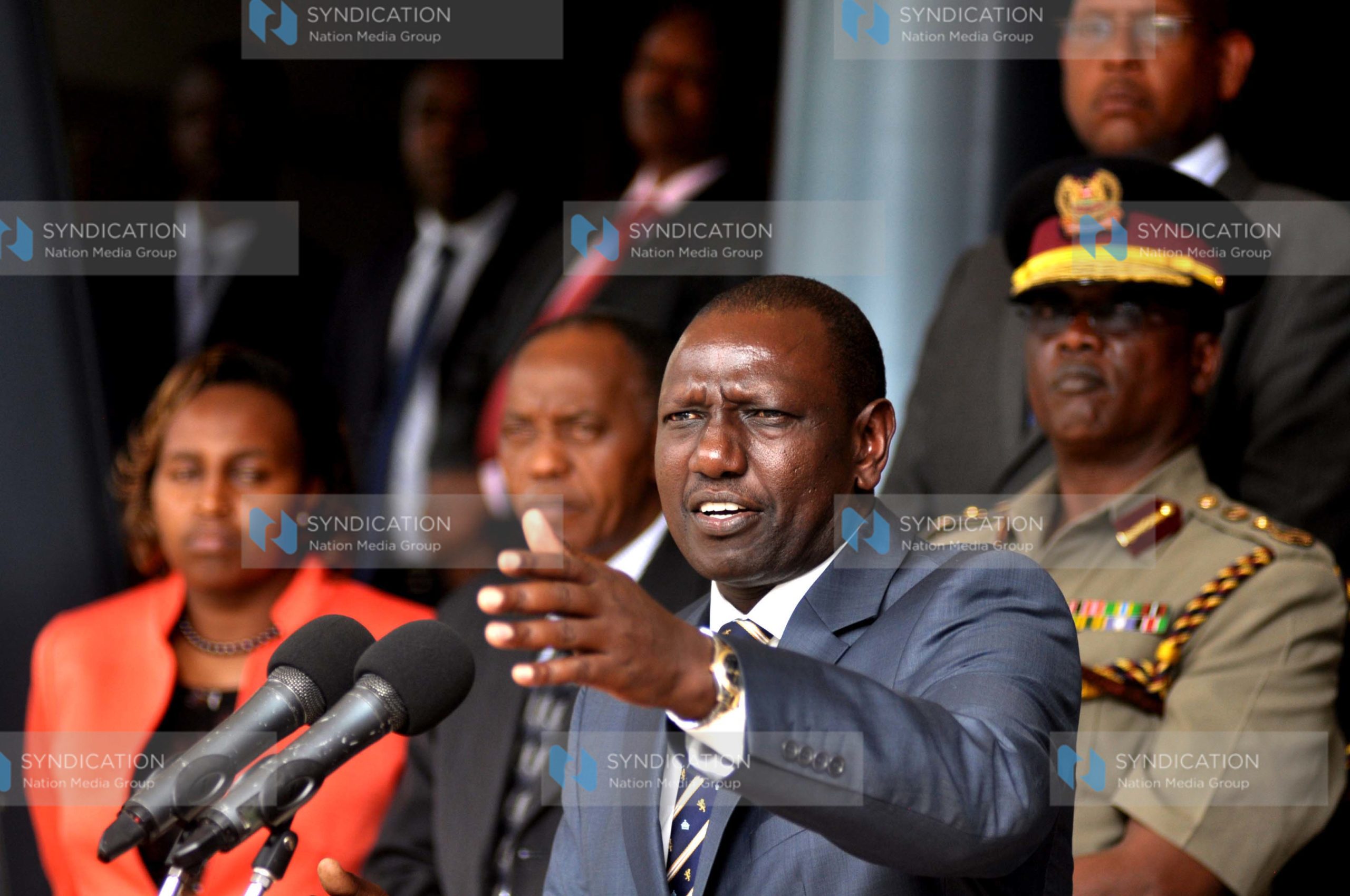 Deputy President William Ruto, addressing the Press