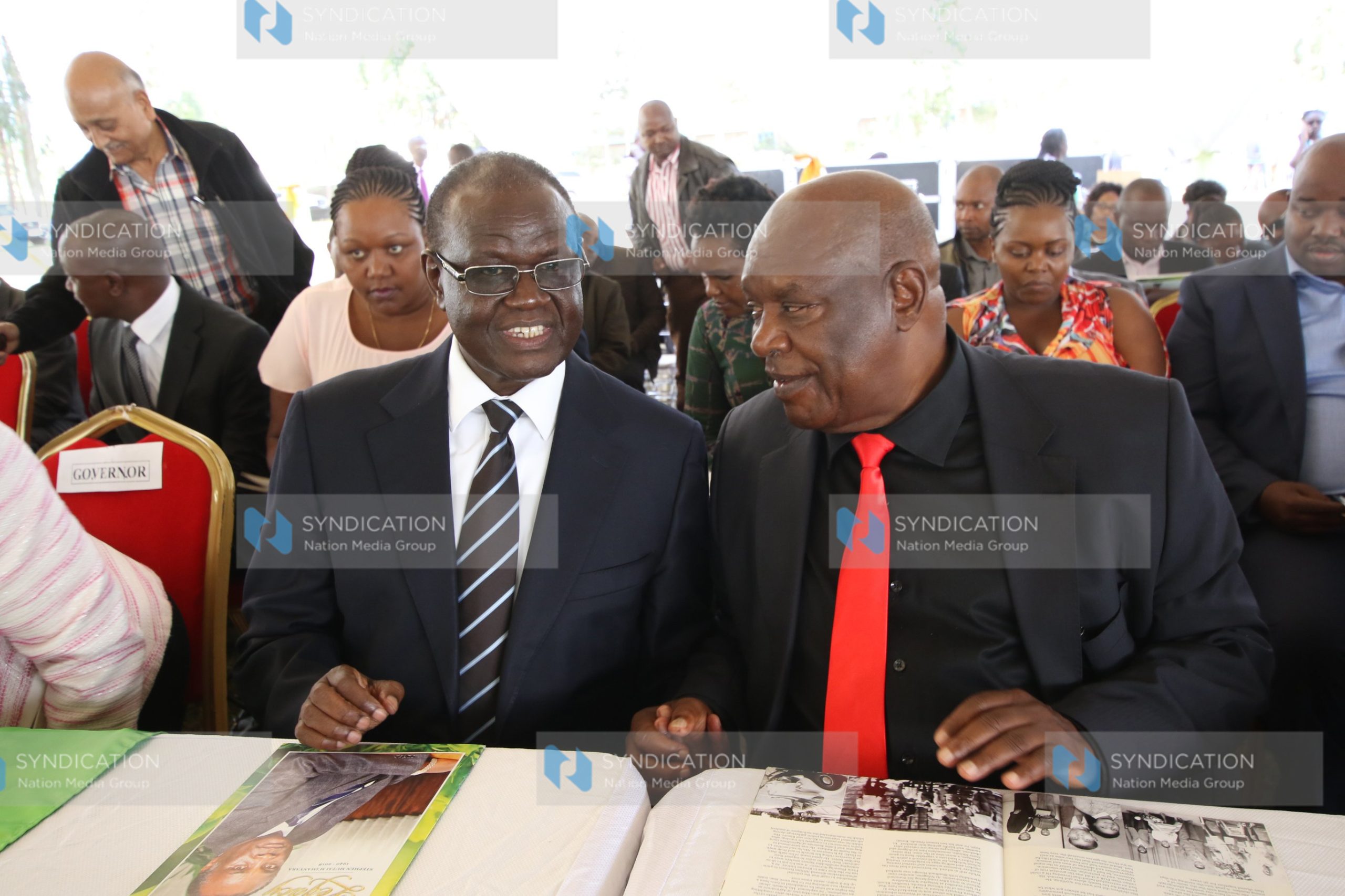 Meru Governor Kiraitu Murungi and his Nyamira counterpart John Nyagarama