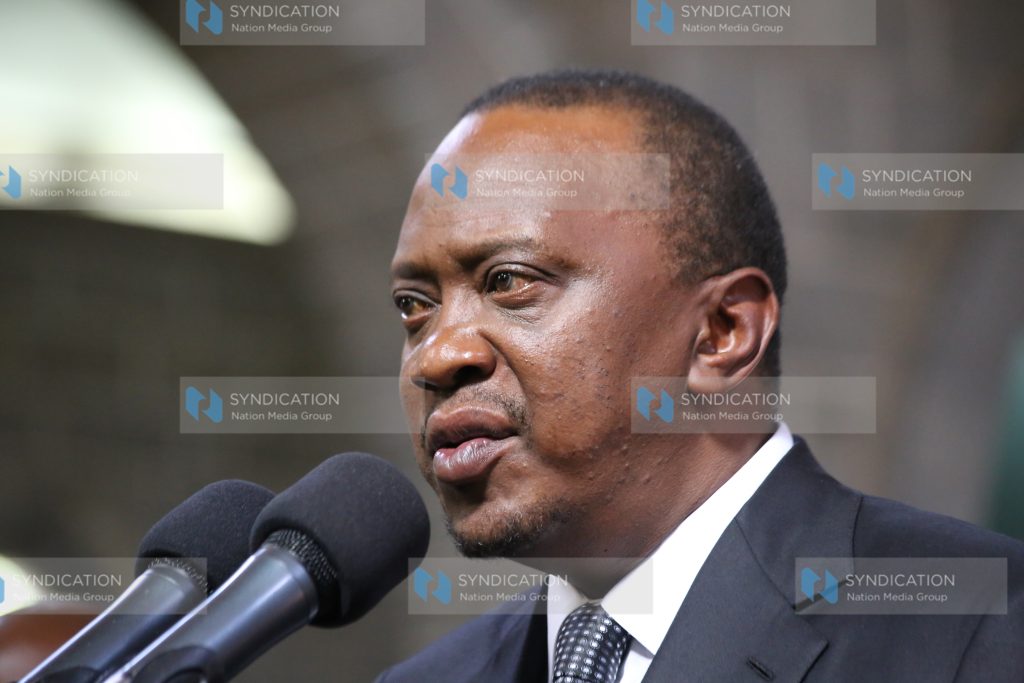 President Uhuru Kenyatta Speaking during Fidel Odinga funeral service
