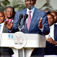 President William Ruto addressing the nation