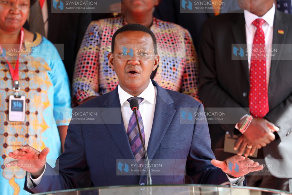 Foreign Affairs Cabinet Secretary Alfred Mutua
