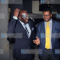 Nyeri Governor Nderitu Gachagua with Mombasa senator Hassan Omar