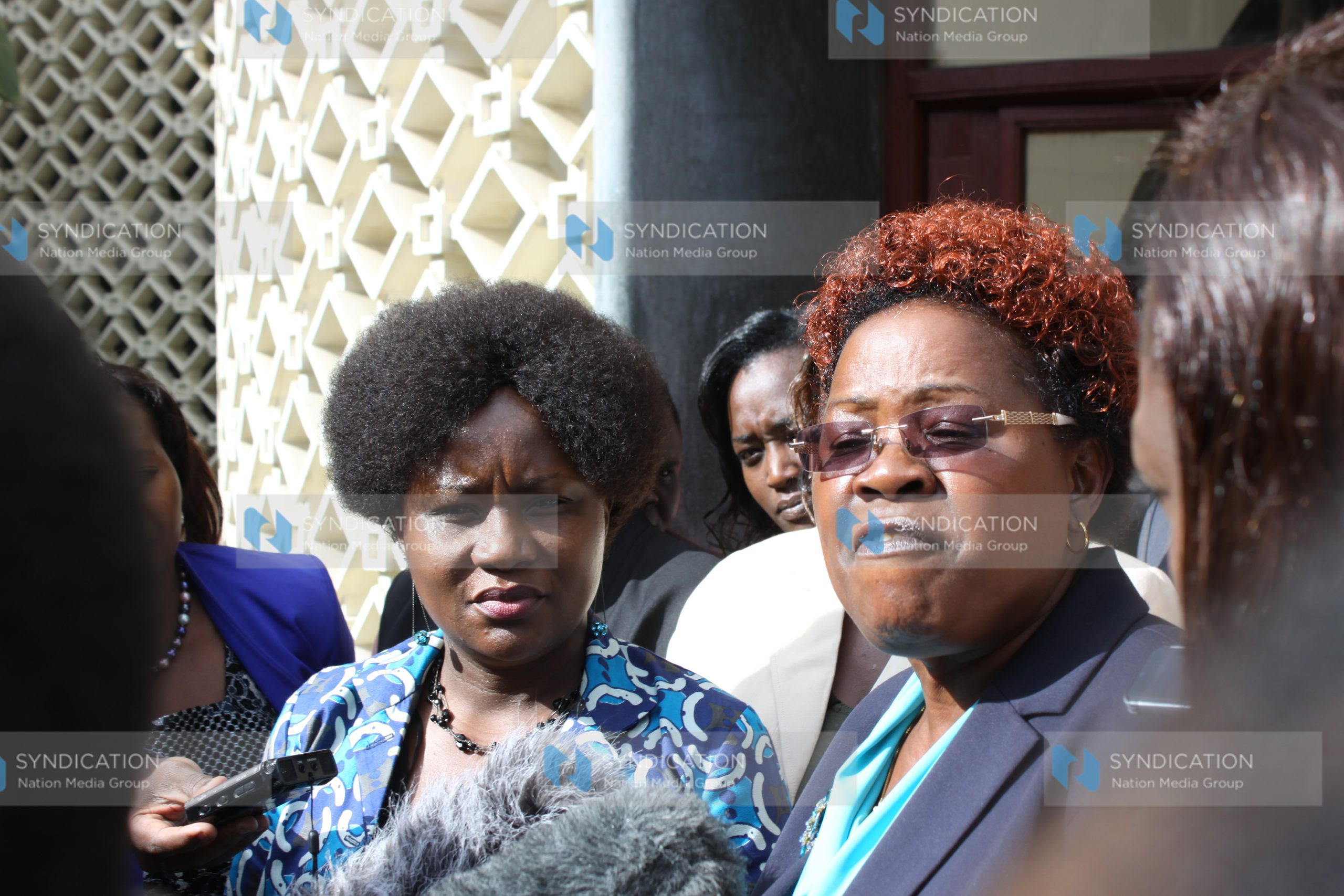 Kandara MP Alice Muthoni Wahome with Kenya Women Parliamentarians Chair Cecily Mbarire