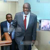 Impeached DP Rigathi Gachagua accompanied by former UDA SG Cleophas Malala