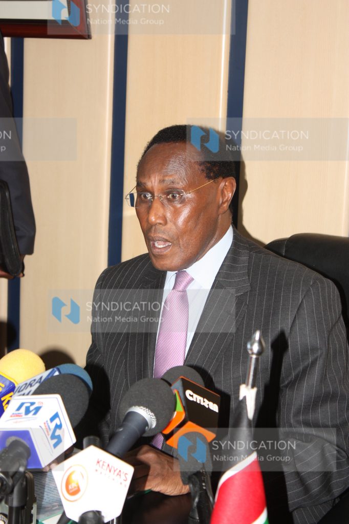 Acting minister for Foreign Affairs and minister for Provincial Administration and internal Security Prof George Saitoti