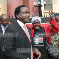 Vice President Kalonzo Musyoka, meets freedom fighter Hannah Wanjiku