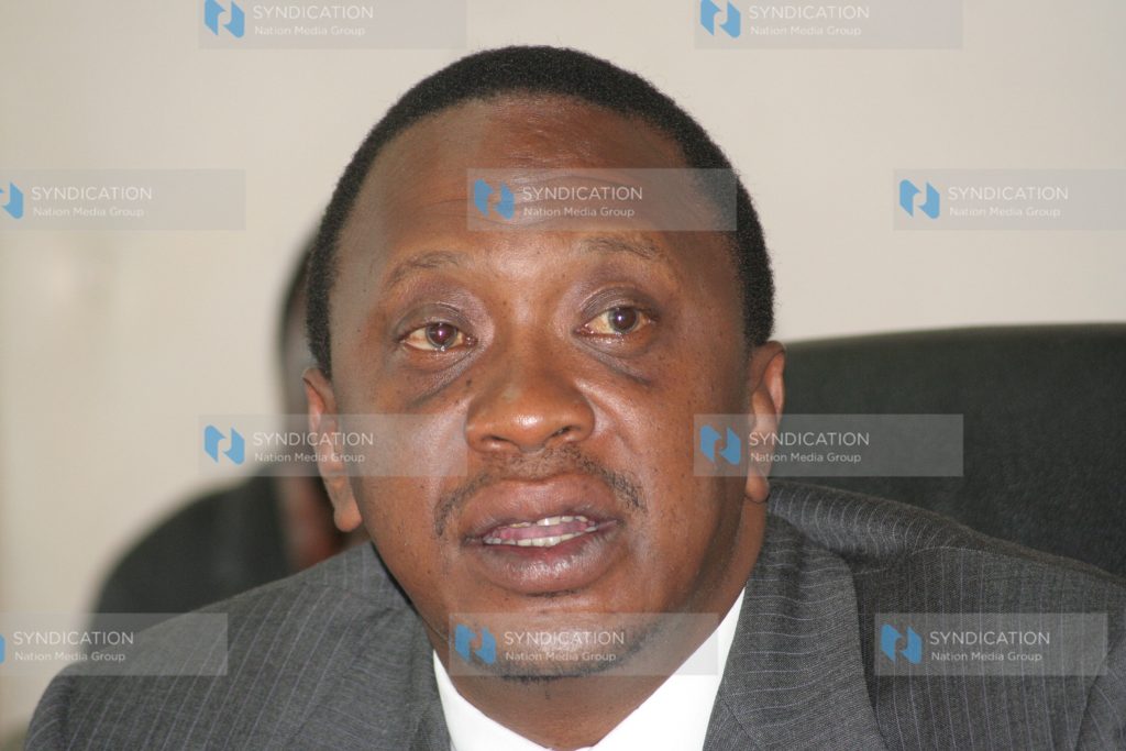 Deputy prime minister and minister for finance Uhuru Kenyatta
