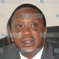 Deputy prime minister and minister for finance Uhuru Kenyatta