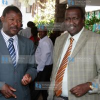 Ministers Moses Wetang’ula and John Munyes