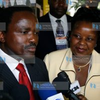 Vice President Kalonzo Musyoka and housing assistant minister Margaret Wanjiru