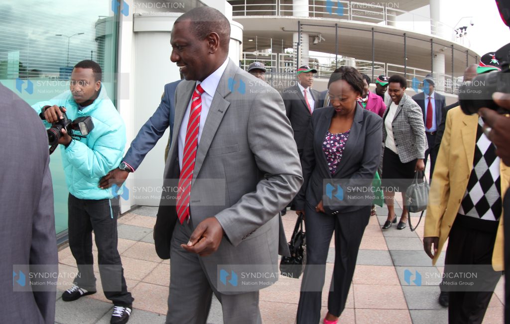 Deputy President William Ruto arrives to ICC