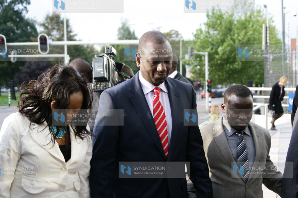 Deputy President William Ruto holding hands in prayers with wife Rachel