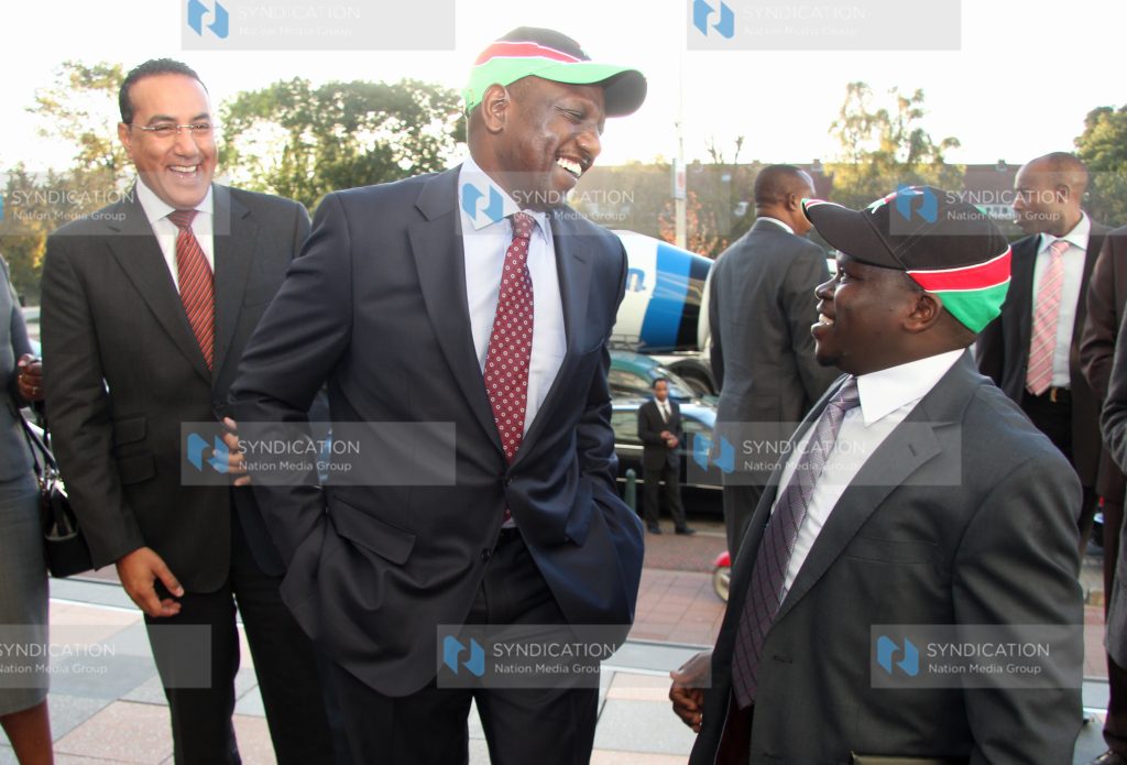 Deputy President William Ruto  Mining Cabinet Secretary Najib Balala