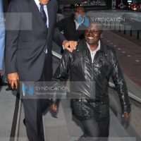 Mining Cabinet Secretary Najib Balala with Marakwet West MP William Kipsang outside ICC