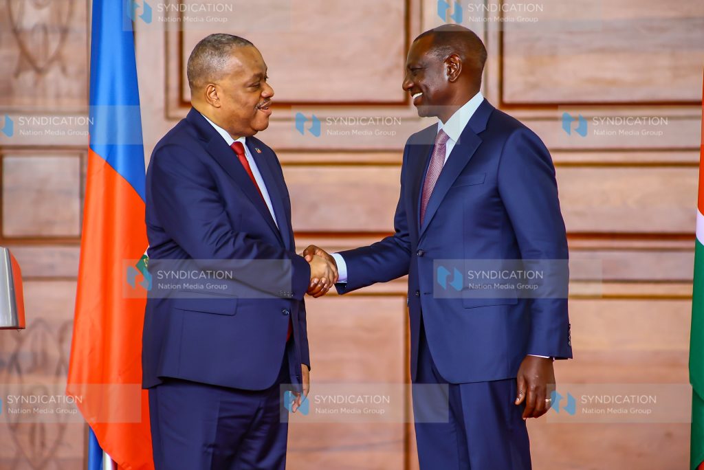 President William Ruto and Haiti's Prime Minister Garry Conille