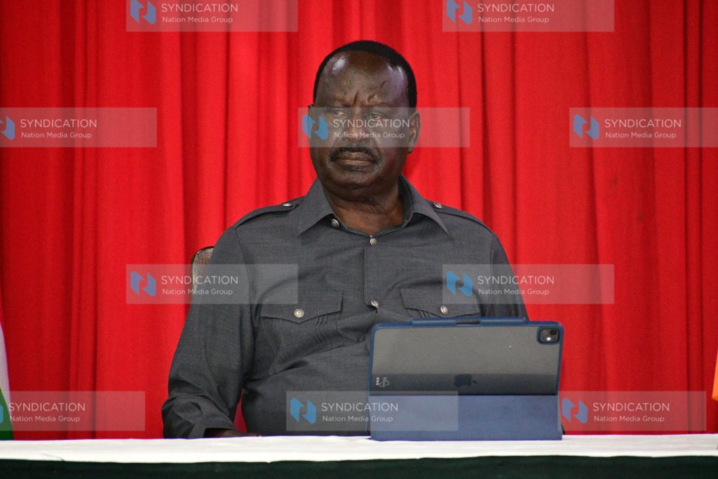 ODM Party Leader Raila Odinga