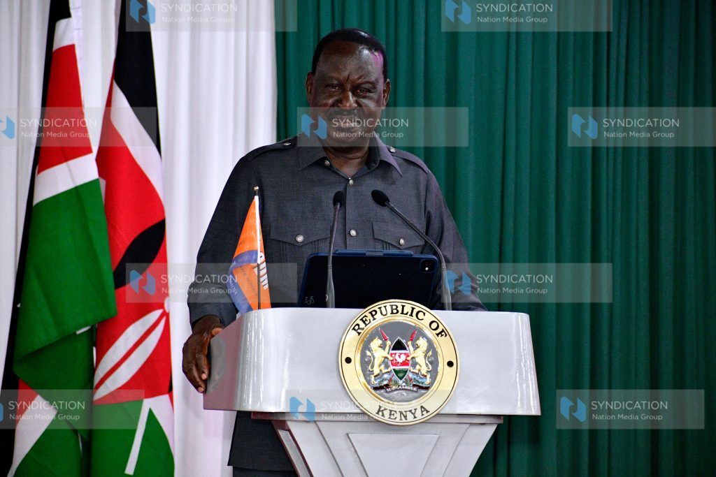 ODM Party Leader Raila Odinga