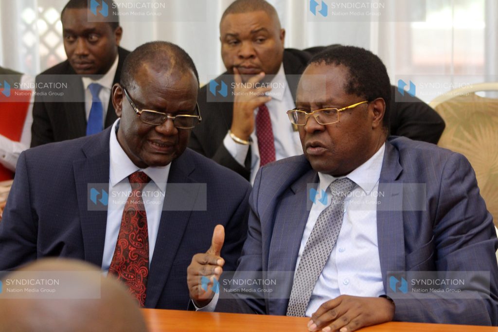 Meru governor Kiraitu Murungi and Embu Governor Martin Wambora
