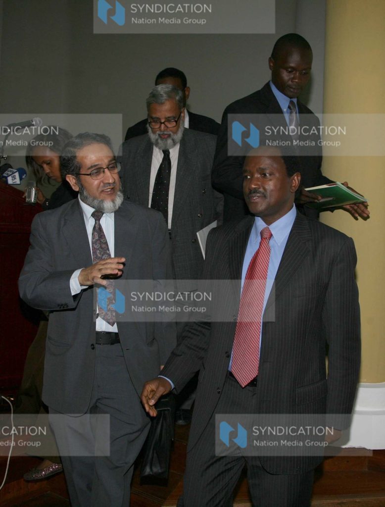 Vice President Kalonzo Musyoka and Mamoon Al Azami