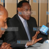 Internal security minister Prof George Saitoti