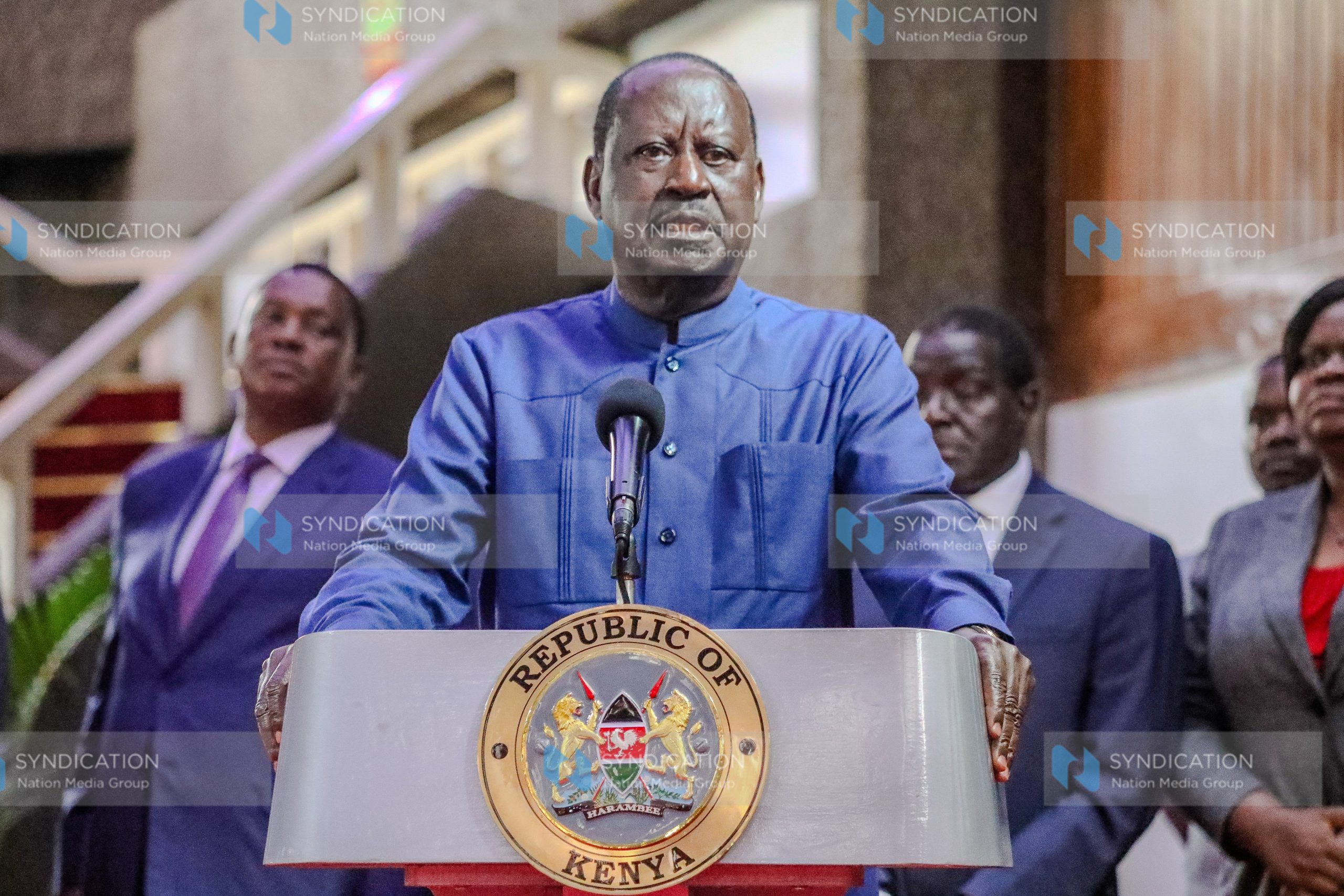 Azimio leader Raila Odinga