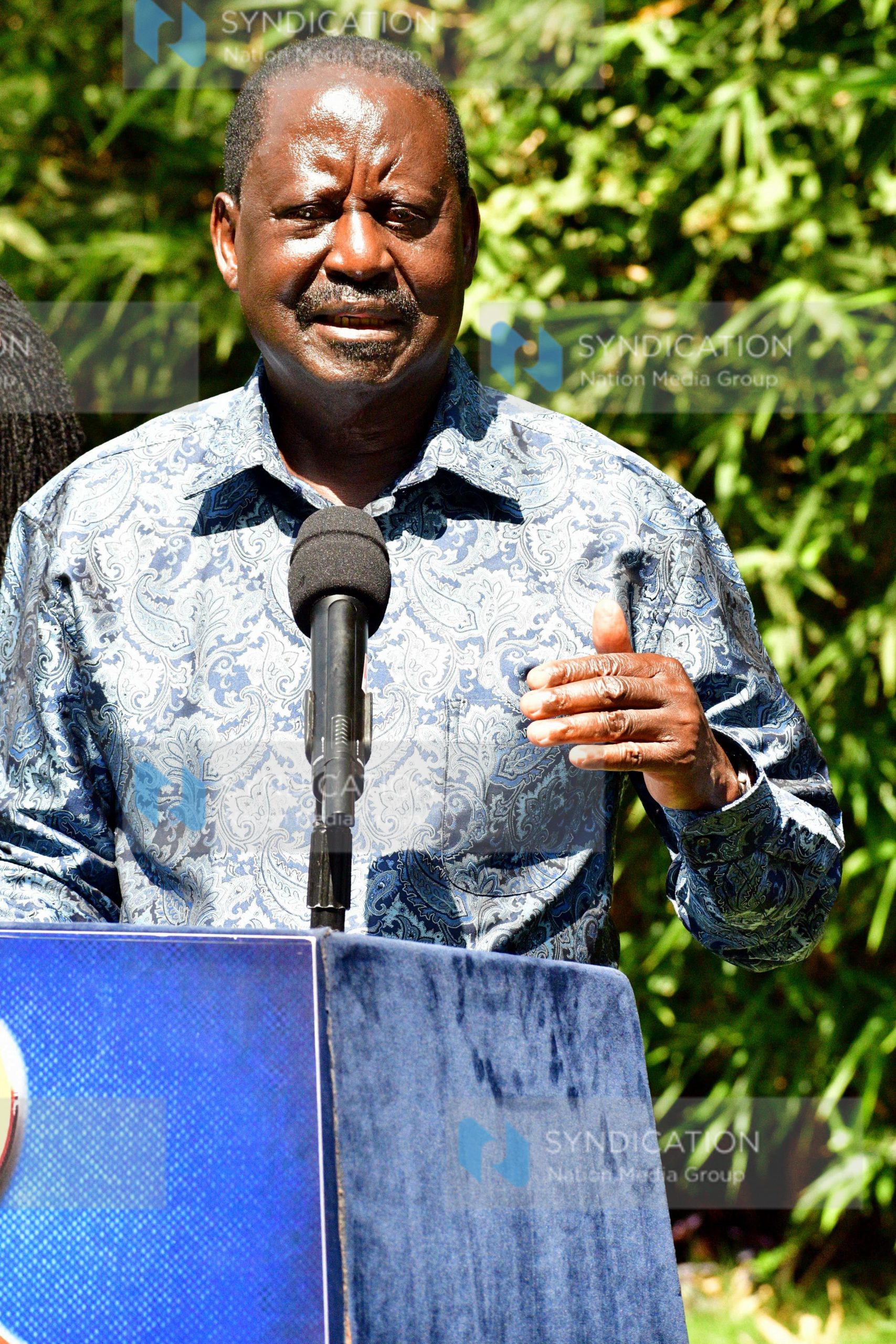 Azimio la Umoja leader Raila Odinga