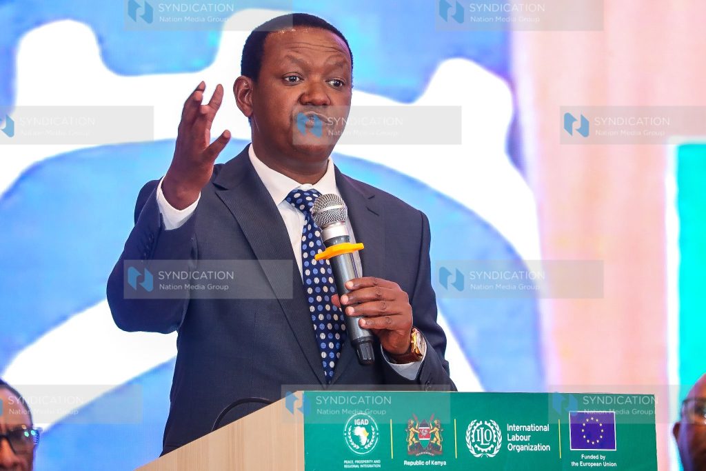 Cabinet Secretary for Labour and Social Protection Alfred Mutua