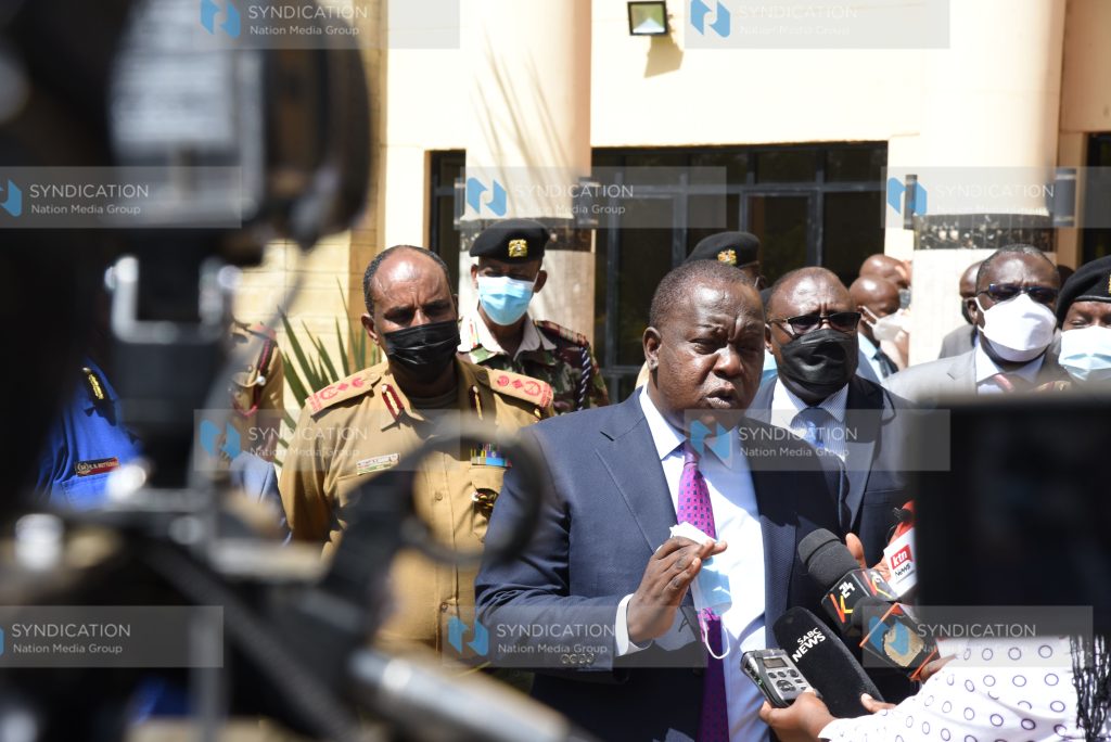 Interior and Coordination of National Government Cabinet Secretary Dr. Fred Matiang'i
