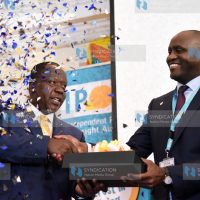 IPOA CEO Macharia Njeru hands over IPOA Board End-term report to Interior Cabinet Secretary Fred Matiang'i