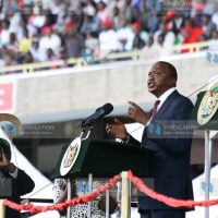 President Uhuru Kenyatta during his inauguration