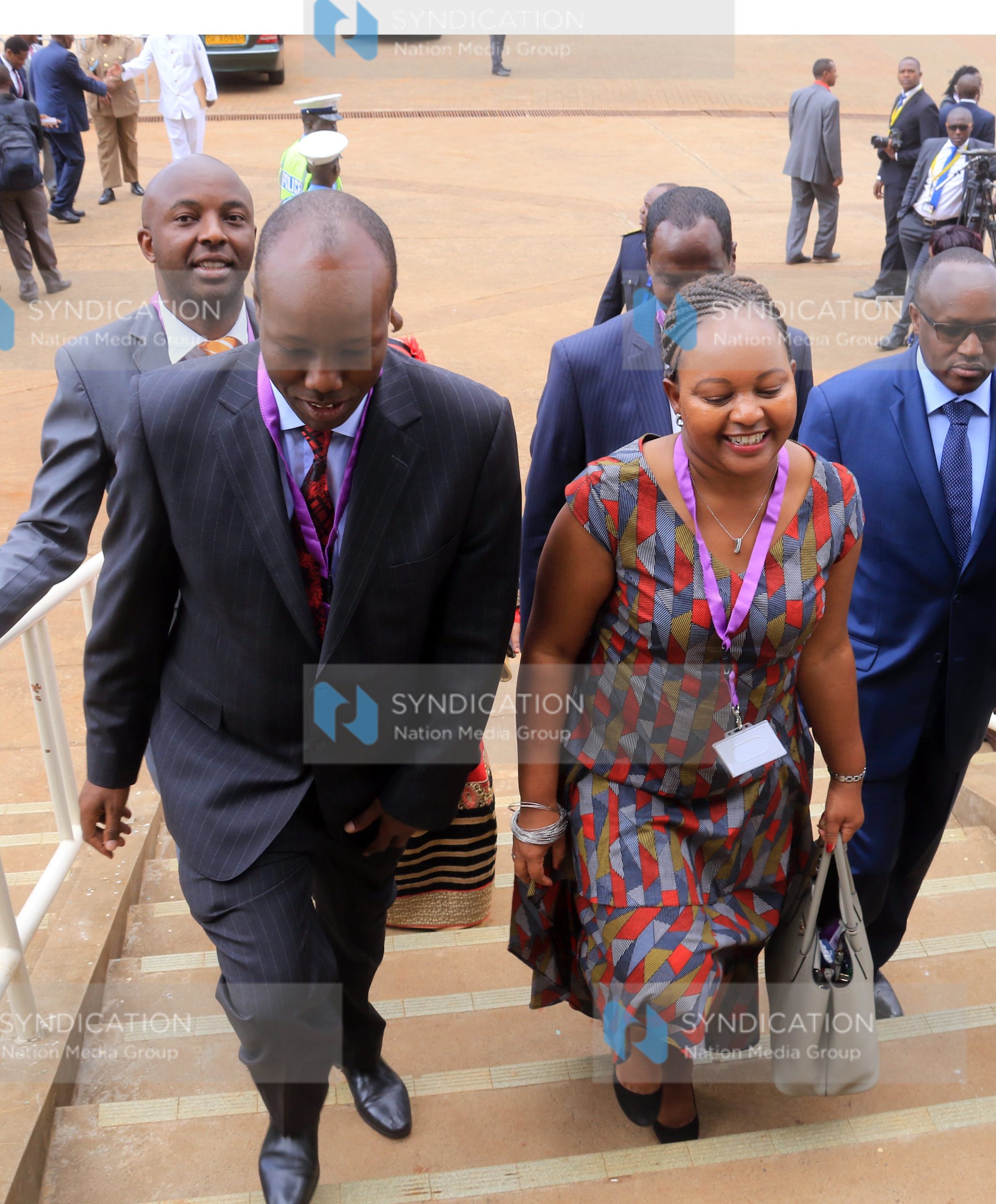 Nakuru Governor Lee Kinyanjui and Kirinyaga County Governor Anne Waiguru