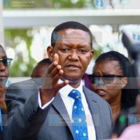 Cabinet Secretary Ministry of Tourism and Wildlife Alfred Mutua accompanied by KRA officials