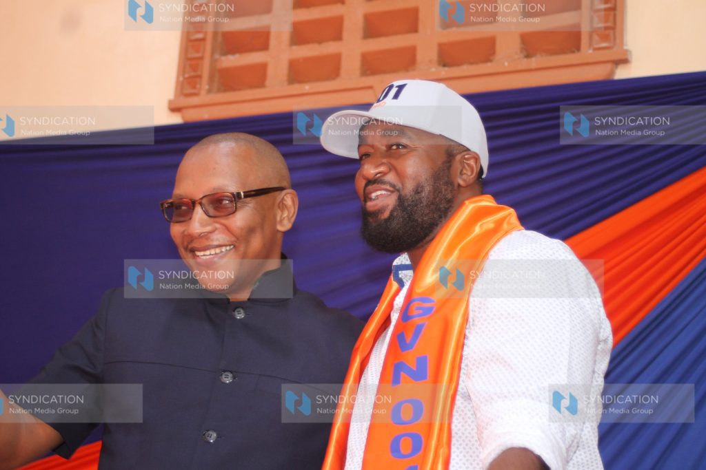 Mombasa governor Hassan Joho unveils his running mate Dr William Kingi