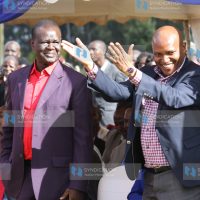 Meru Gubernatorial aspirant Kiraitu Murungi and his running mate Titus Ntuchiu