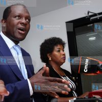 Jubilee Party Secretary General Raphael Tuju and the Party administrator Mercy Kanyara