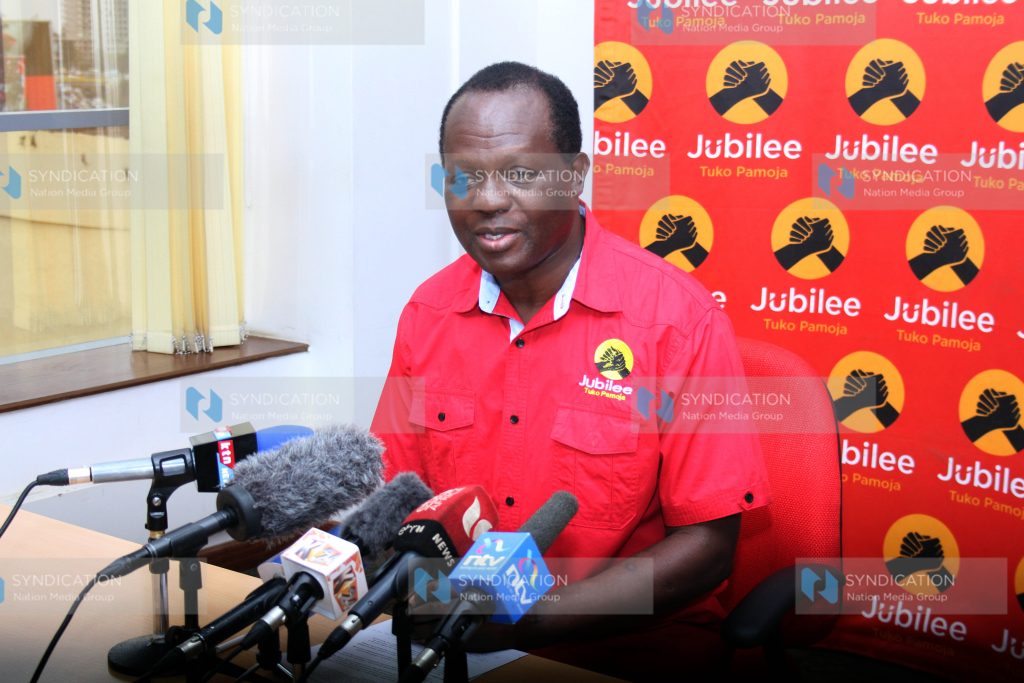 Jubilee Party Secretary General Raphael Tuju